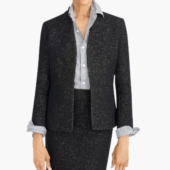 J. Crew Going Out Tinsel Tweed Blazer NWT - Picture 1 of 9